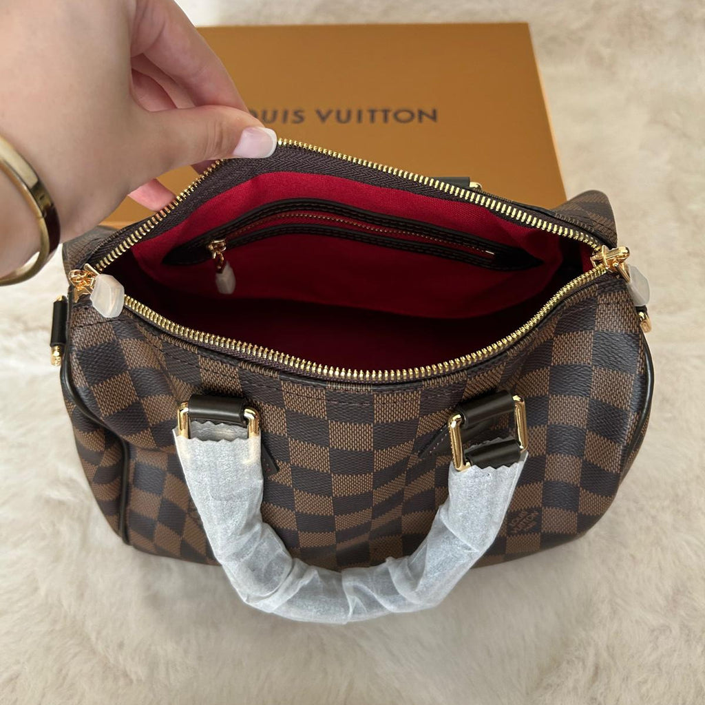 Sac à main bandoulière monogramme beige et marron — Taille M