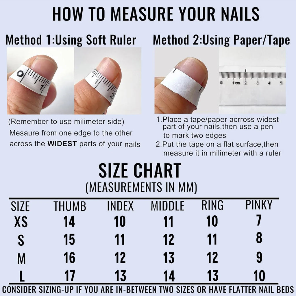 Faux ongles à pression Bleu Océan Aurora Irisé - Faits main (Lot de 10)